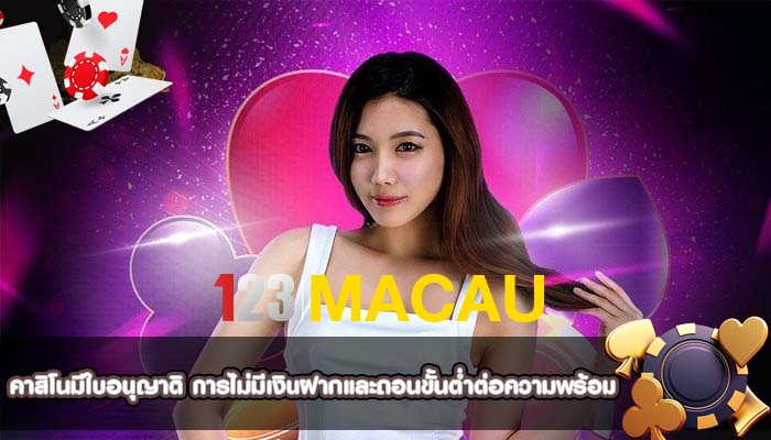 คาสิโนมีใบอนุญาติ การไม่มีเงินฝากและถอนขั้นต่ำต่อความพร้อม