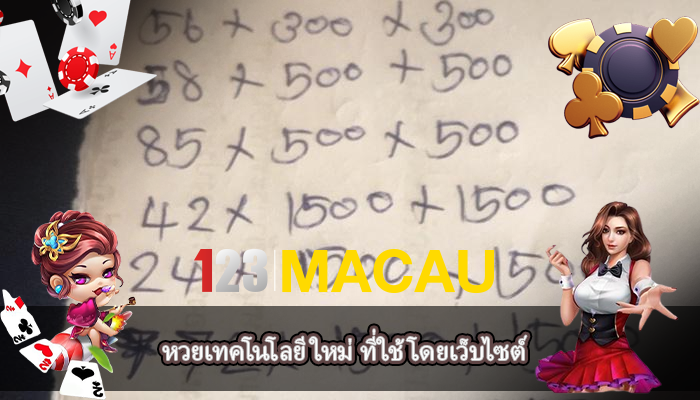 หวยเทคโนโลยีใหม่ ที่ใช้โดยเว็บไซต์