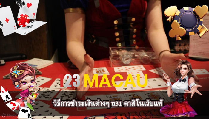 วิธีการชำระเงินต่างๆ u31 คาสิโนเว็บแท้